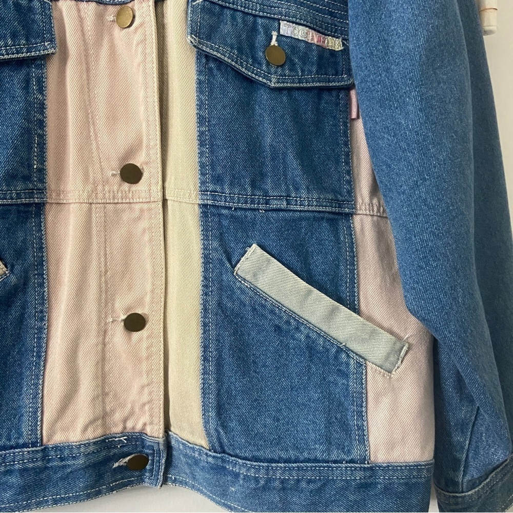 Together Vintage Patchwork Jean Jacket - image 5